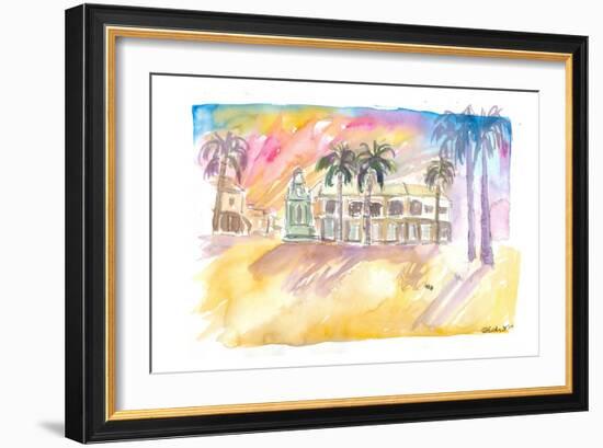 Basseterre St Kitts The Circus Street Scene Afternoon-M. Bleichner-Framed Art Print