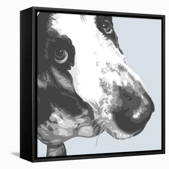 Bassett Hound-Emily Burrowes-Framed Stretched Canvas