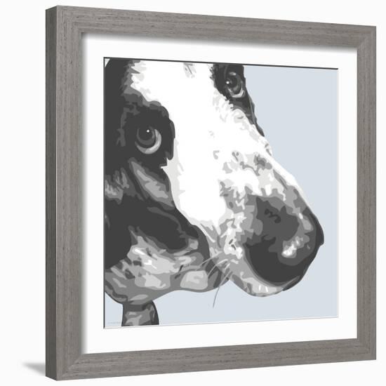 Bassett Hound-Emily Burrowes-Framed Art Print