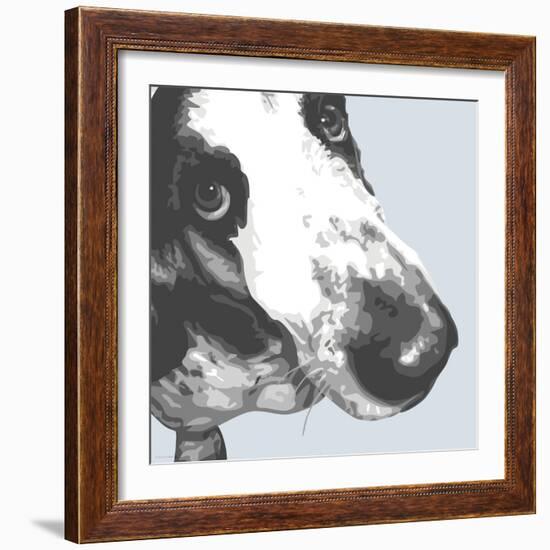 Bassett Hound-Emily Burrowes-Framed Art Print