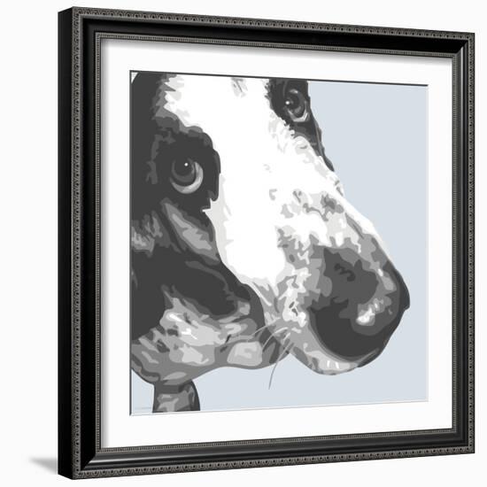 Bassett Hound-Emily Burrowes-Framed Art Print