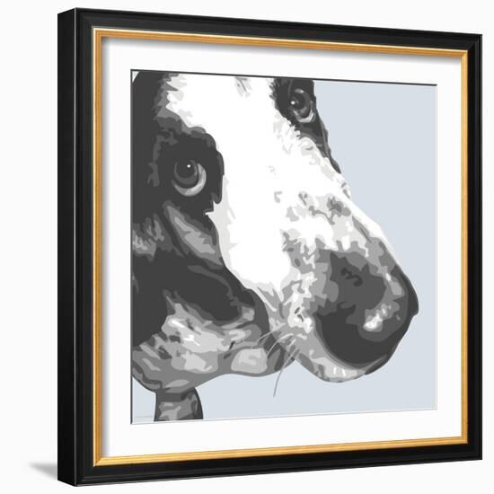 Bassett Hound-Emily Burrowes-Framed Art Print