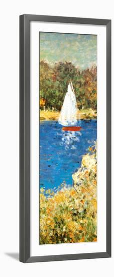 Bassin at Argenteuil (detail)-Claude Monet-Framed Art Print