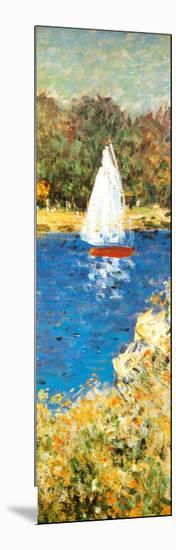 Bassin at Argenteuil (detail)-Claude Monet-Mounted Art Print