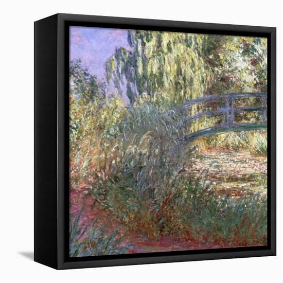 Bassin aux Nympheas et Sentier au Bord de l'Eau, 1900-Claude Monet-Framed Premier Image Canvas