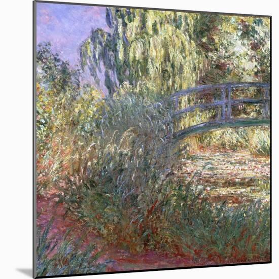 Bassin aux Nympheas et Sentier au Bord de l'Eau, 1900-Claude Monet-Mounted Giclee Print