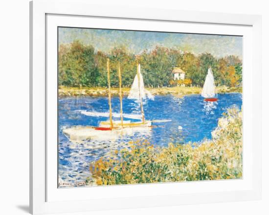 Bassin d'Argenteuil, c.1874-Claude Monet-Framed Art Print