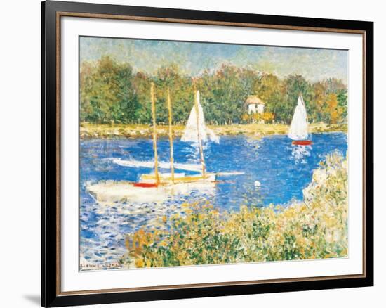 Bassin d'Argenteuil, c.1874-Claude Monet-Framed Art Print