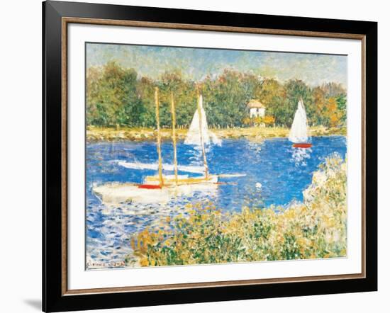 Bassin d'Argenteuil, c.1874-Claude Monet-Framed Art Print