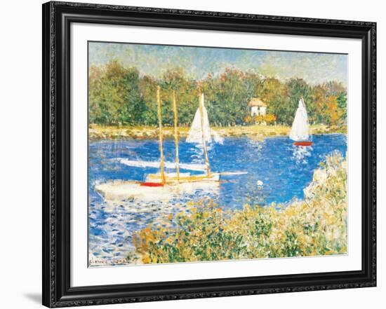 Bassin d'Argenteuil, c.1874-Claude Monet-Framed Art Print