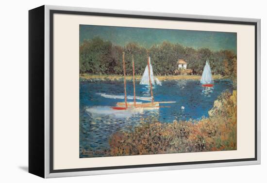 Bassin D'Argenteuil-Claude Monet-Framed Stretched Canvas