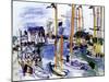 Bassin de Deauville, 1926-Raoul Dufy-Mounted Art Print