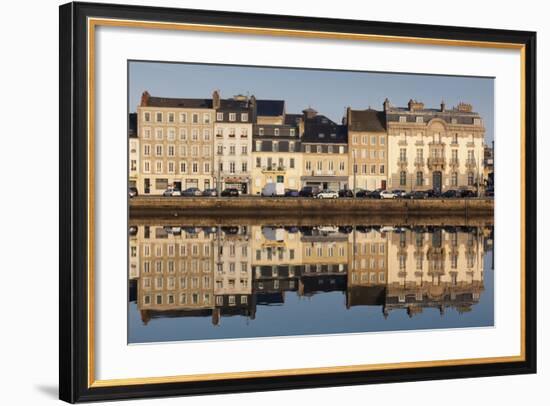 Bassin Du Commerce, Cherbourg-Octeville, Normandy, France-Walter Bibikow-Framed Photographic Print