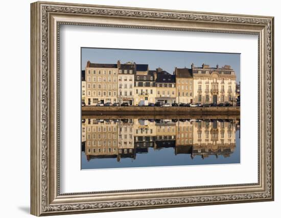 Bassin Du Commerce, Cherbourg-Octeville, Normandy, France-Walter Bibikow-Framed Photographic Print