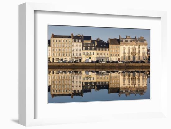 Bassin Du Commerce, Cherbourg-Octeville, Normandy, France-Walter Bibikow-Framed Photographic Print