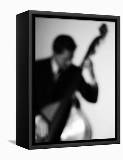 Bassist 2 BW-John Gusky-Framed Premier Image Canvas