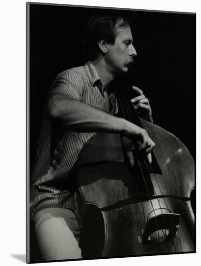 Bassist Paul Bridge Playing at the Stables, Wavendon, Buckinghamshire-Denis Williams-Mounted Photographic Print