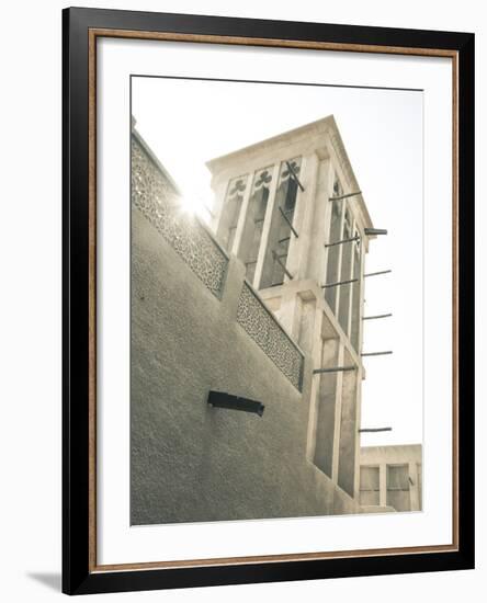 Bastakia Quarter, Bur Dubai, Dubai Creek, Dubai, United Arab Emirates-Jon Arnold-Framed Photographic Print