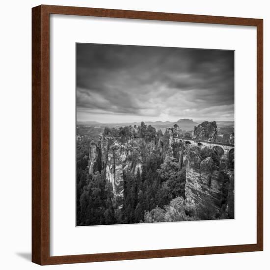 Bastei Bridge, Bastei, Saxon Switzerland National Park, Saxony, Germany-Jon Arnold-Framed Photographic Print