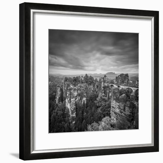 Bastei Bridge, Bastei, Saxon Switzerland National Park, Saxony, Germany-Jon Arnold-Framed Photographic Print