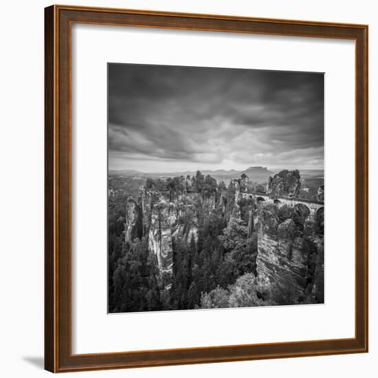 Bastei Bridge, Bastei, Saxon Switzerland National Park, Saxony, Germany-Jon Arnold-Framed Photographic Print