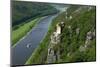 Bastei Rock Formation near Rathen, Saxon Switzerland, Saxony, Germany, Europe-Hans-Peter Merten-Mounted Photographic Print