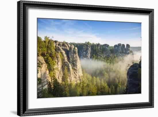 Bastei, Saxon Switzerland National Park, Saxony, Germany-Jon Arnold-Framed Photographic Print