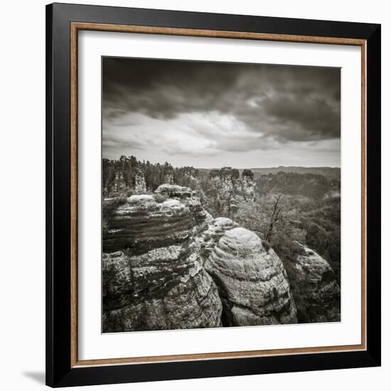 Bastei, Saxon Switzerland National Park, Saxony, Germany-Jon Arnold-Framed Photographic Print