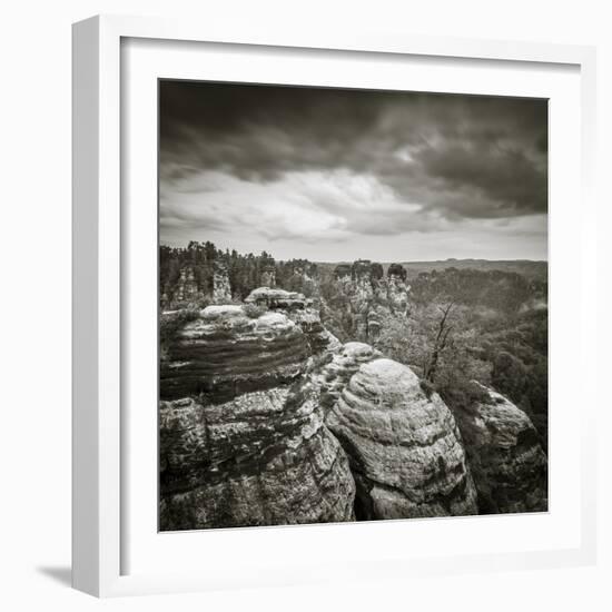 Bastei, Saxon Switzerland National Park, Saxony, Germany-Jon Arnold-Framed Photographic Print