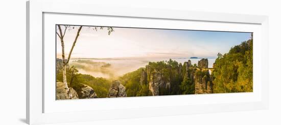 Bastei, Saxon Switzerland National Park, Saxony, Germany-Jon Arnold-Framed Photographic Print