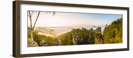 Bastei, Saxon Switzerland National Park, Saxony, Germany-Jon Arnold-Framed Photographic Print