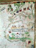 Map by Bastian Lopez Showing Europe, the British Isles and Part of Africa, Portuguese, 1558-Bastiaim Lopez-Giclee Print