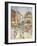 Bastille Day on Rue De Clignancourt, Paris; La Quartorze Juillet a Paris, La Rue De Clignancourt-Gustave Loiseau-Framed Giclee Print