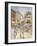 Bastille Day on Rue De Clignancourt, Paris-Gustave Loiseau-Framed Giclee Print