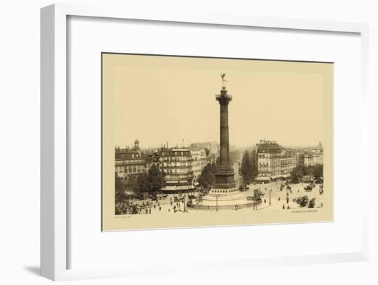 Bastille Place, July Column-Helio E. Ledeley-Framed Art Print