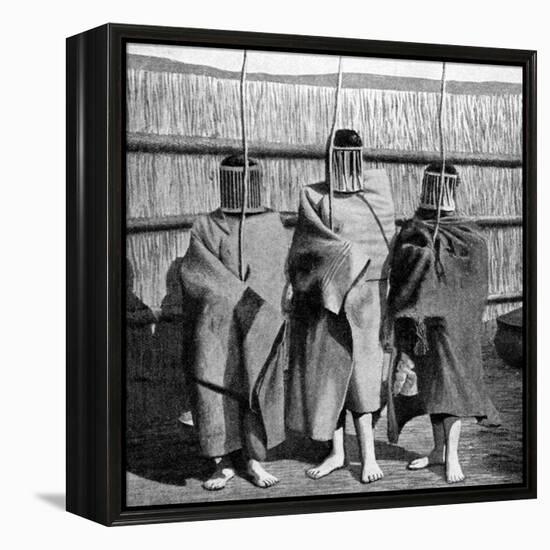 Basuto Girl Brides During a Period of Initiation into the Adult Tribal Society, Lesotho, 1922-null-Framed Premier Image Canvas