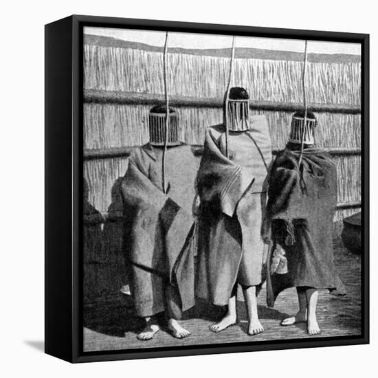 Basuto Girl Brides During a Period of Initiation into the Adult Tribal Society, Lesotho, 1922-null-Framed Premier Image Canvas