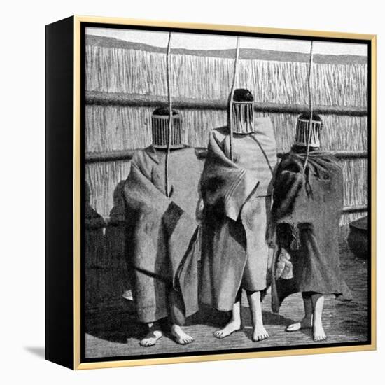 Basuto Girl Brides During a Period of Initiation into the Adult Tribal Society, Lesotho, 1922-null-Framed Premier Image Canvas