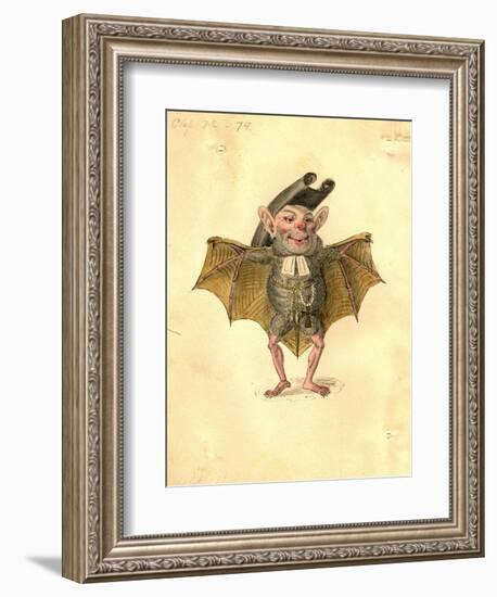 Bat 1873 'Missing Links' Parade Costume Design-Charles Briton-Framed Giclee Print