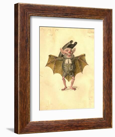 Bat 1873 'Missing Links' Parade Costume Design-Charles Briton-Framed Giclee Print