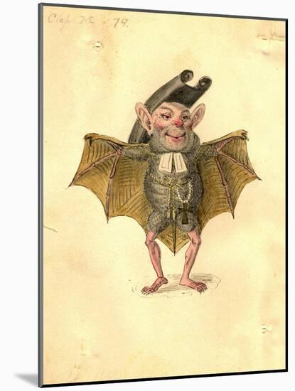 Bat 1873 'Missing Links' Parade Costume Design-Charles Briton-Mounted Giclee Print