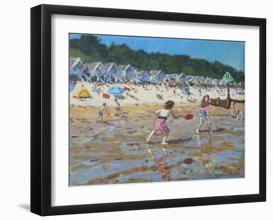 Bat and ball, Wells next the sea-Andrew Macara-Framed Giclee Print