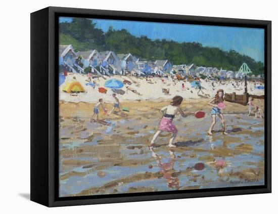 Bat and ball, Wells next the sea-Andrew Macara-Framed Premier Image Canvas