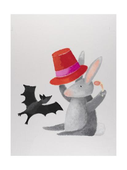 Bat Bat Come Under My Hat Art Print Susie Jenkin Pearce Art Com