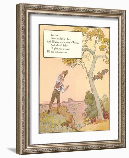 Bat Poem-null-Framed Art Print