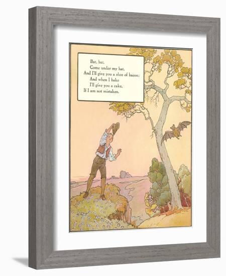 Bat Poem-null-Framed Art Print