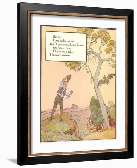 Bat Poem-null-Framed Art Print