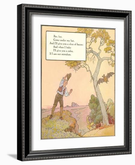 Bat Poem-null-Framed Art Print