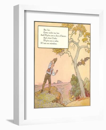 Bat Poem-null-Framed Art Print