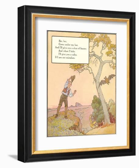 Bat Poem-null-Framed Art Print